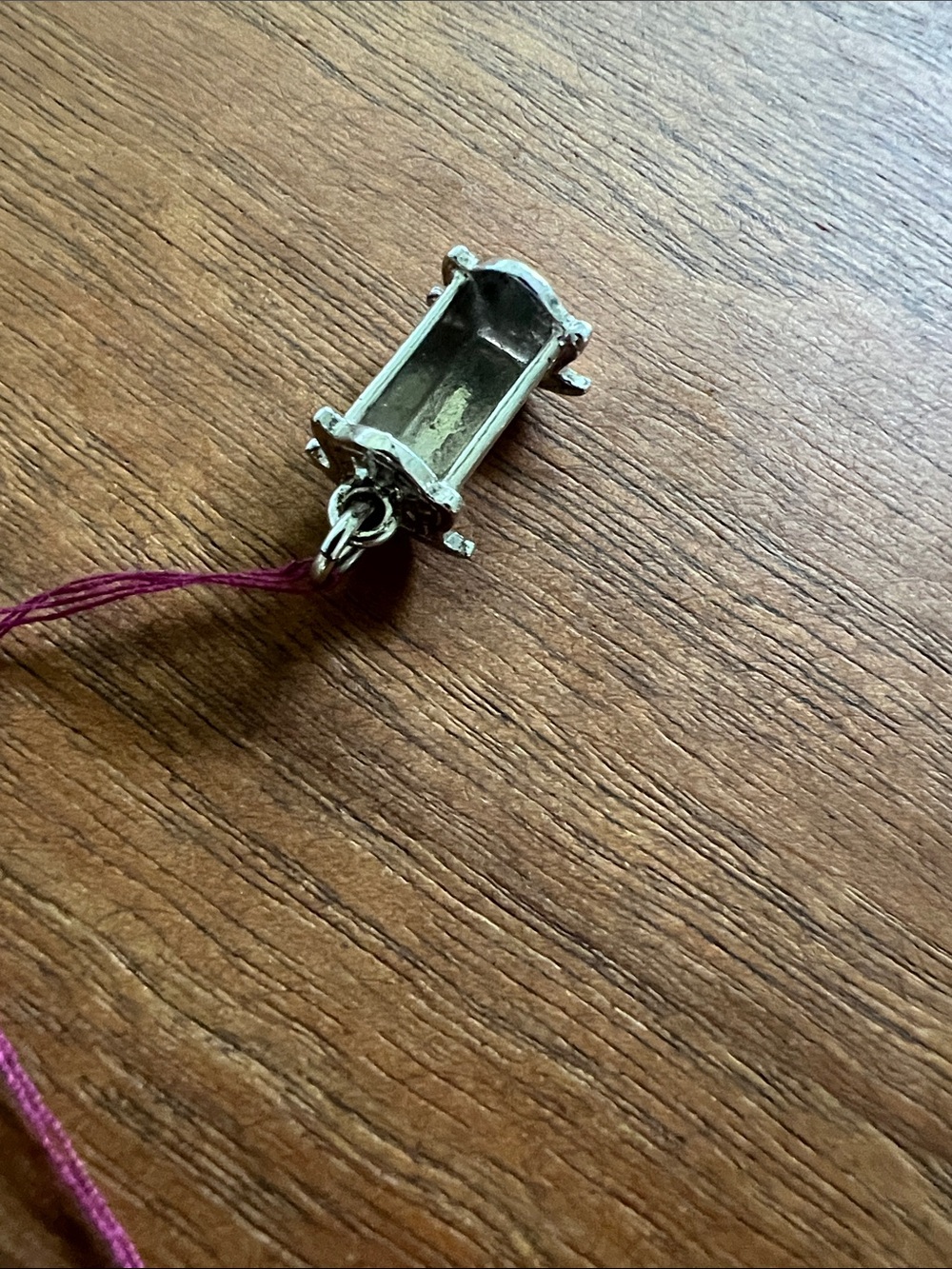 Sterling Silver cradle charm